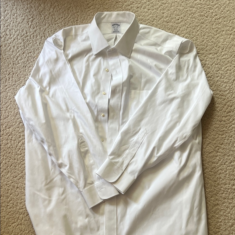 Brooks Brothers Crisp White Dress Shirt